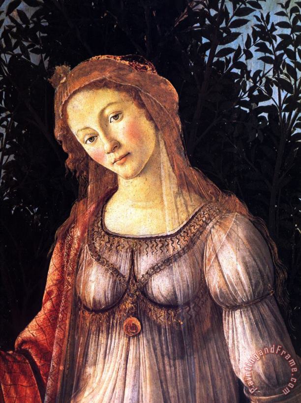 Allegory of Spring [detail] painting - Sandro Botticelli Allegory of Spring [detail] Art Print